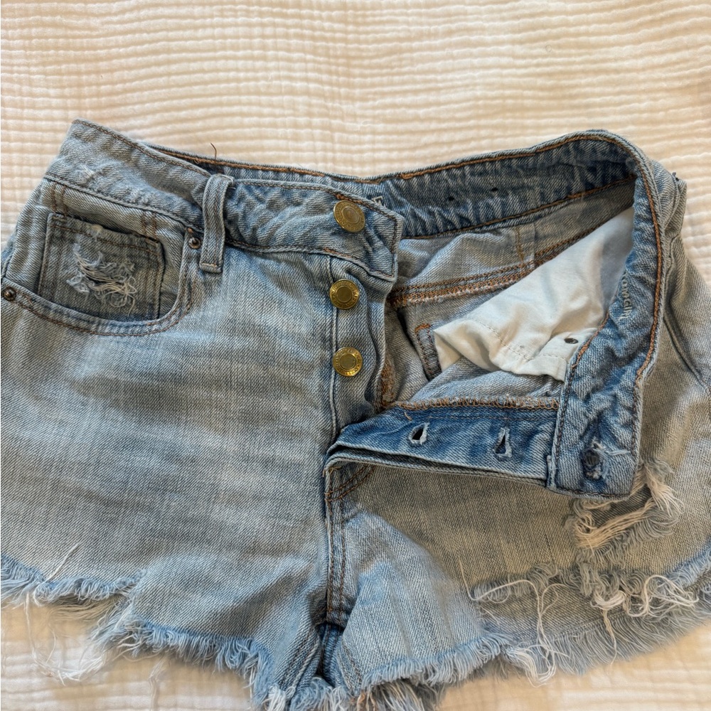 American Eagle reworked denim shorts